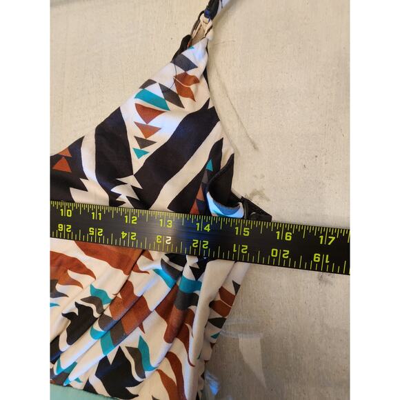 Rowdy Crowd Clothing Aztec Cowgirl Tulle Maxi Dress SZ Small Southwestern - Picture 12 of 12